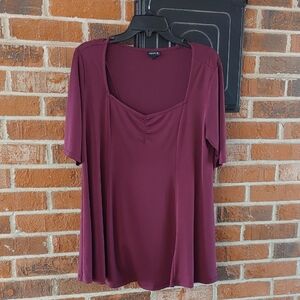 Torrid Highland Thistle Studio Knit Sweetheart Neckline Blouse Size 0